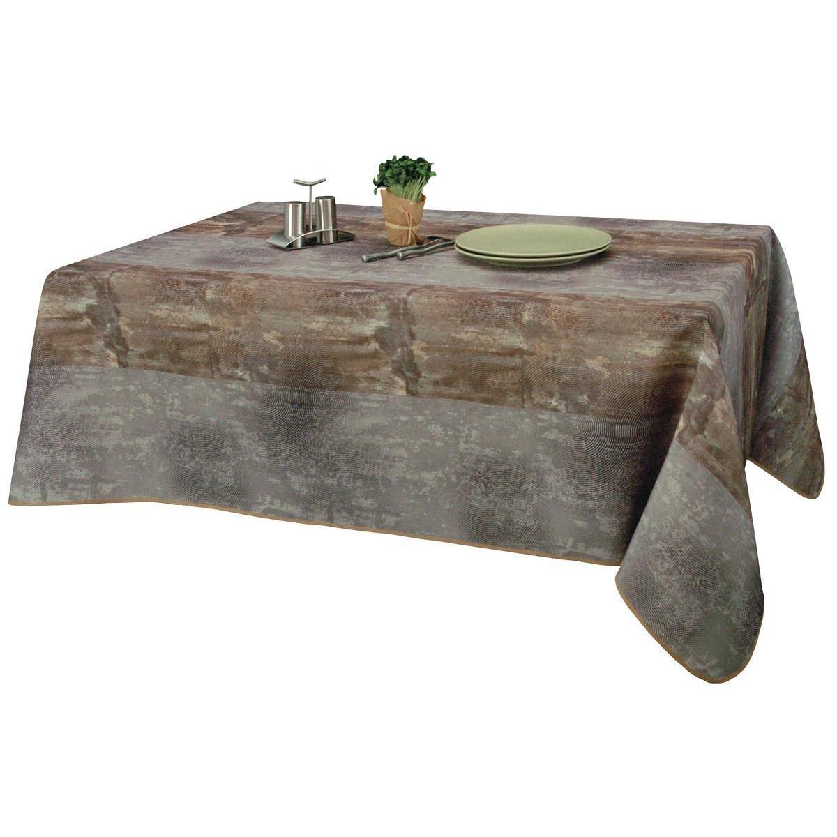 Nappe rectangulaire - Polyester -145 x 240 cm - Gris