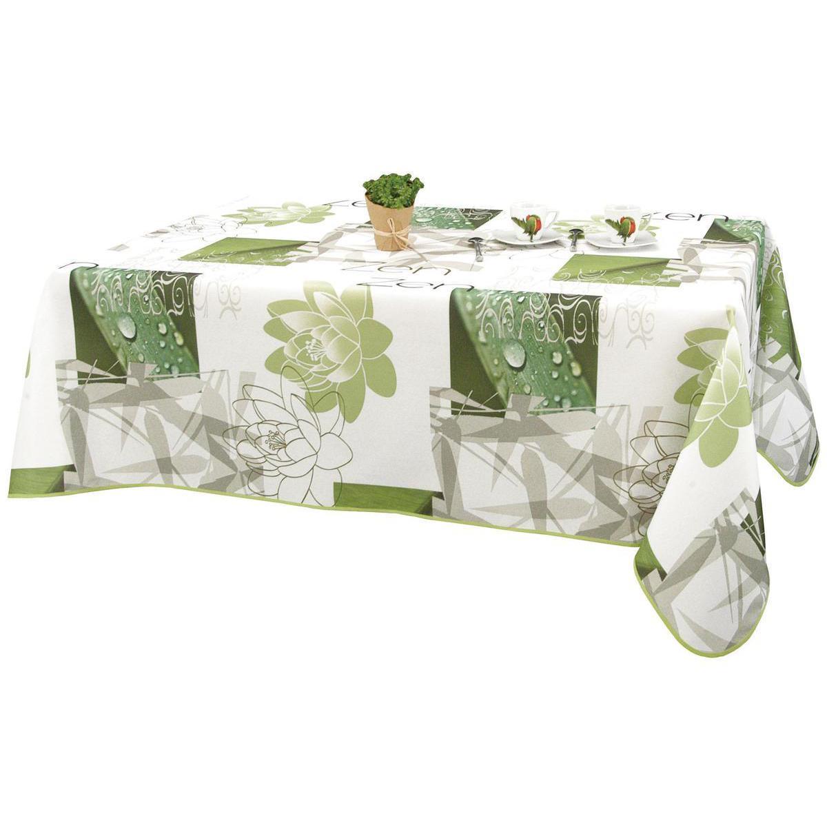 Nappe rectangulaire - Polyester - 145 x 240 cm - Vert