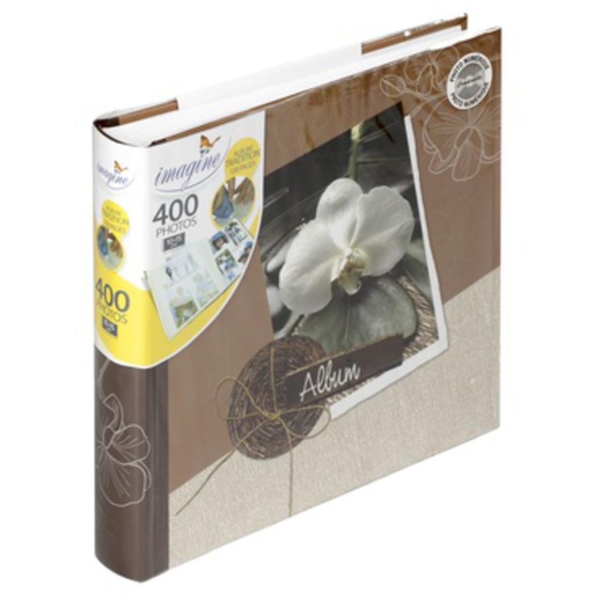 Album photo Flora - 30 x 30 cm - 100 pages - 400 photos -Couverture carton - Feuillets papier - Multicolore