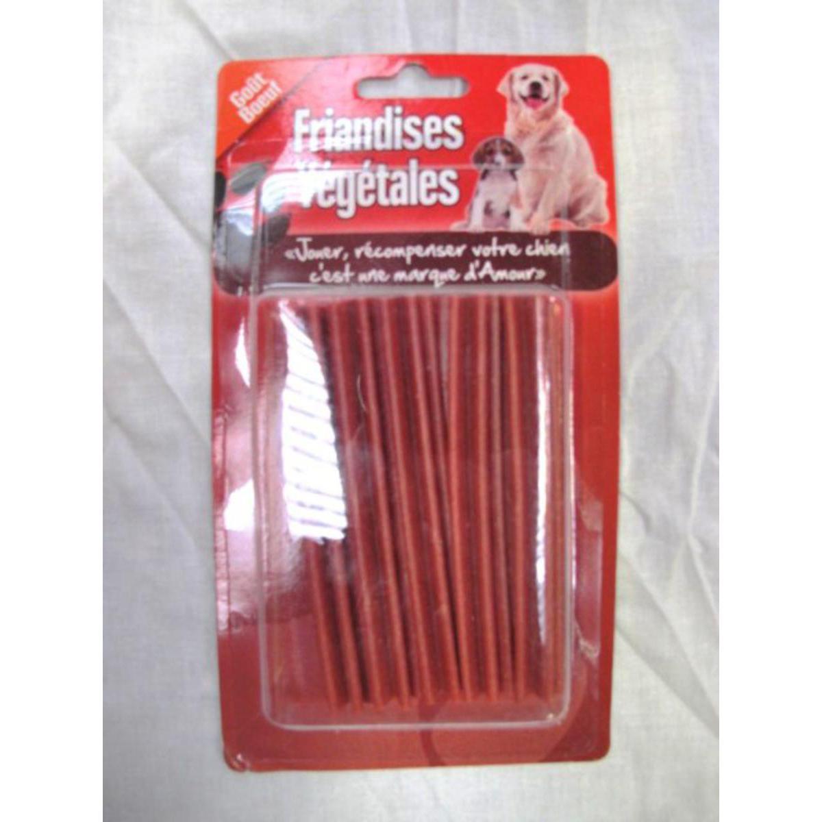 Lot de 5 sticks végétaux saveur bœuf - Composé alimentaire - 12 cm - Rouge