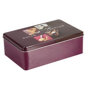 boîte - Acier inoxydable - 20 x 13 x 7 cm - Violet