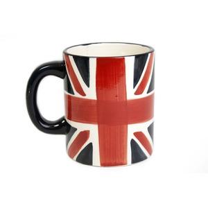 Mug déco drapeau anglais en céramique - 9,5 x 10 cm