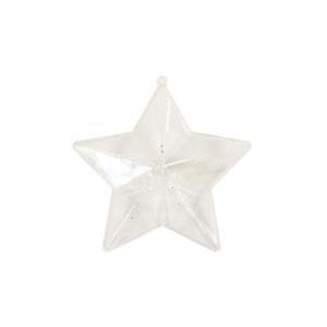 Boite en forme d'étoile - Plastique - 9,6 x 10,5 x 3,7 cm - Transparent