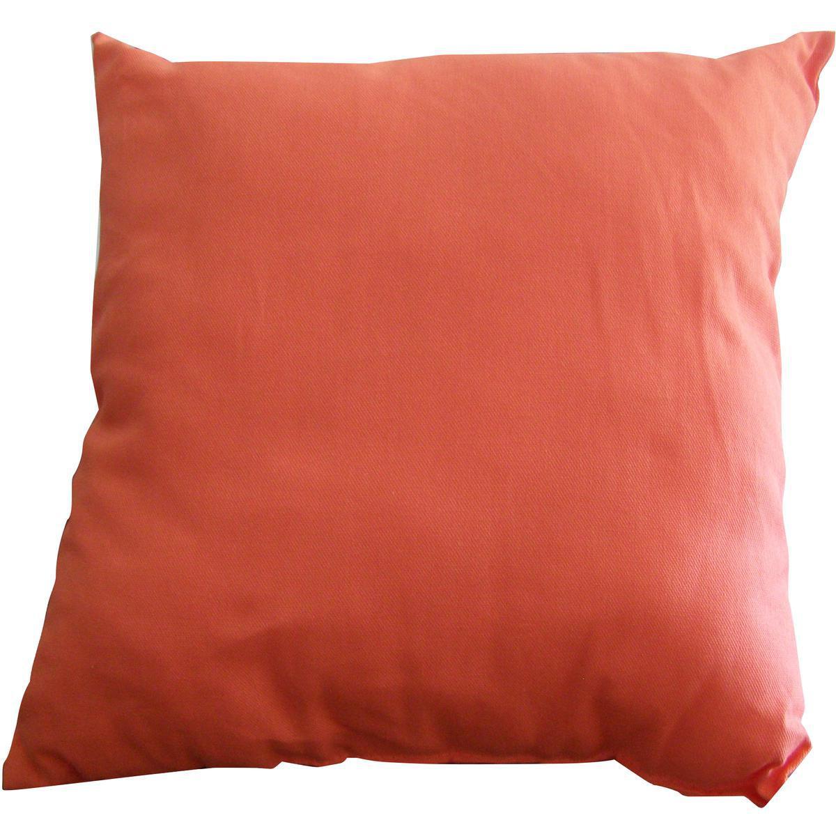 Coussin glitter - 40 x 40 cm - 100% Polyester - Orange corail