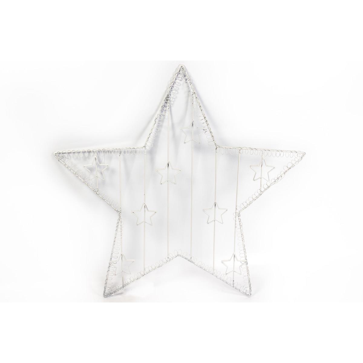 Cadre porte photo en forme d'étoile - 8 accroches pour photos