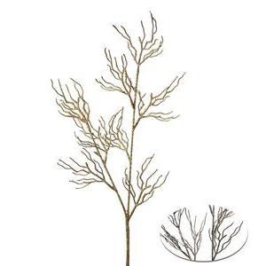 Branche twistée pailletée - H 93 cm