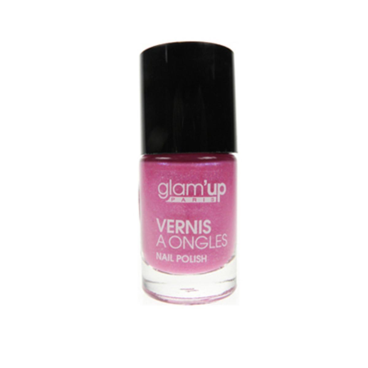 Vernis à ongles Glam'Up rose pailleté