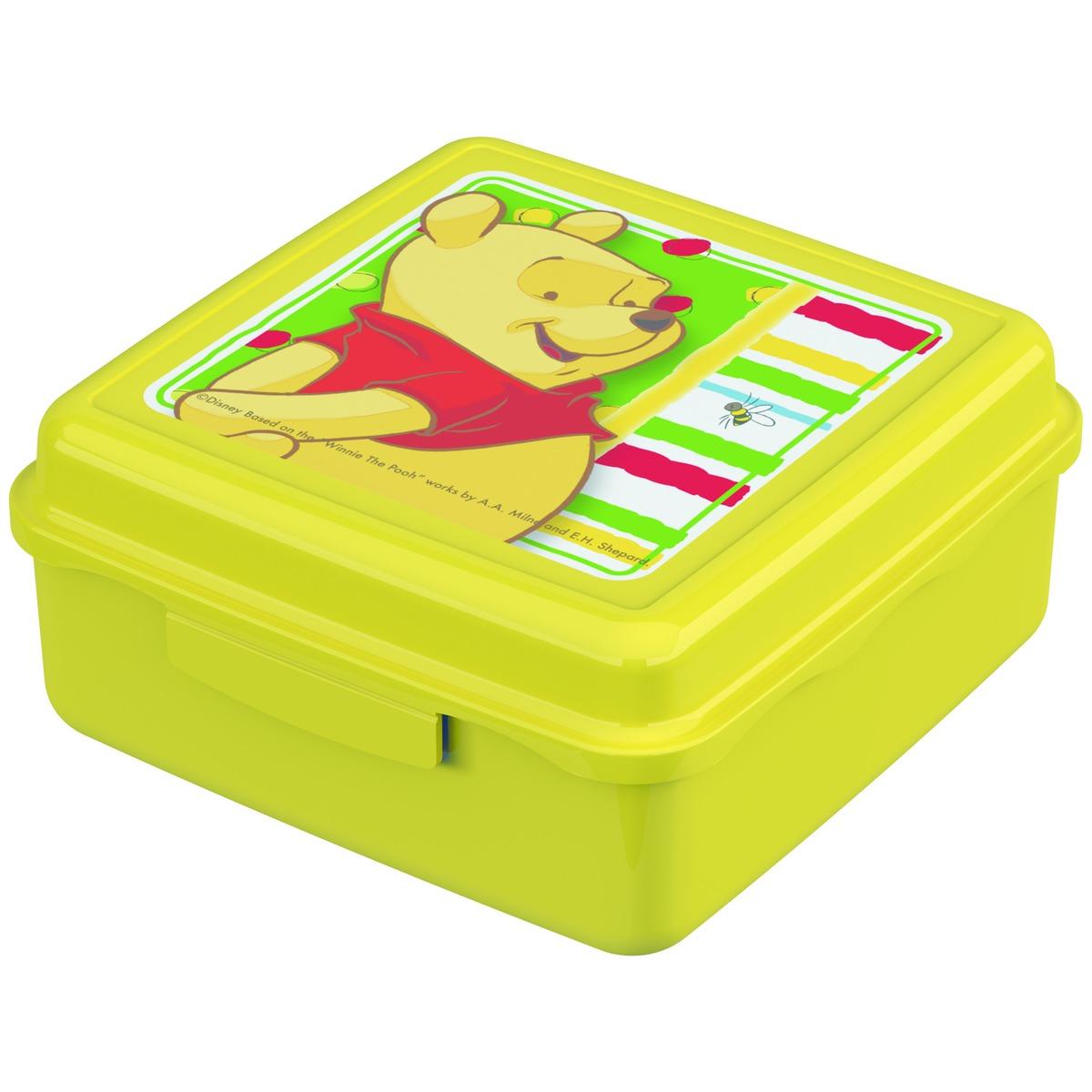 Boite de rangement Winnie The Pooh  en mélamine - 13,5 x 13,5 x 5 cm - Multicolore