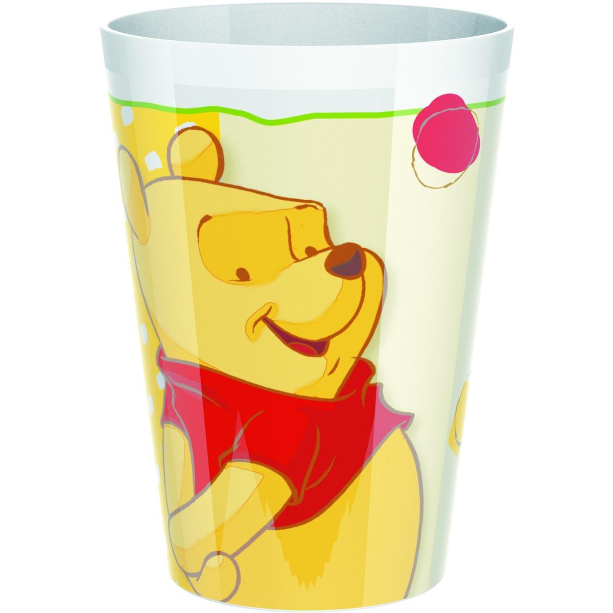 Gobelet Winnie The Pooh en plastique - 11 cm - Multicolore