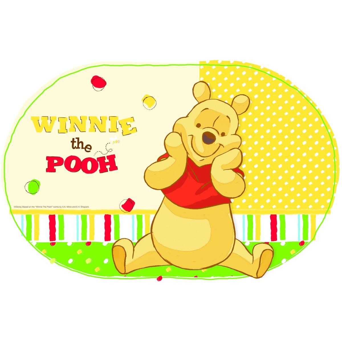 Set de table Winnie The Pooh en plastique - 29 x 44 cm - Multicolore