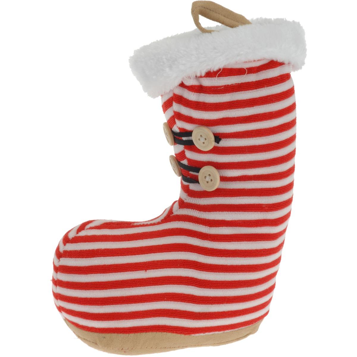 Butoir de porte Chaussette de Noël - 1 Kg - Rouge