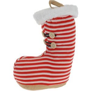 Butoir de porte Chaussette de Noël - 1 Kg - Rouge