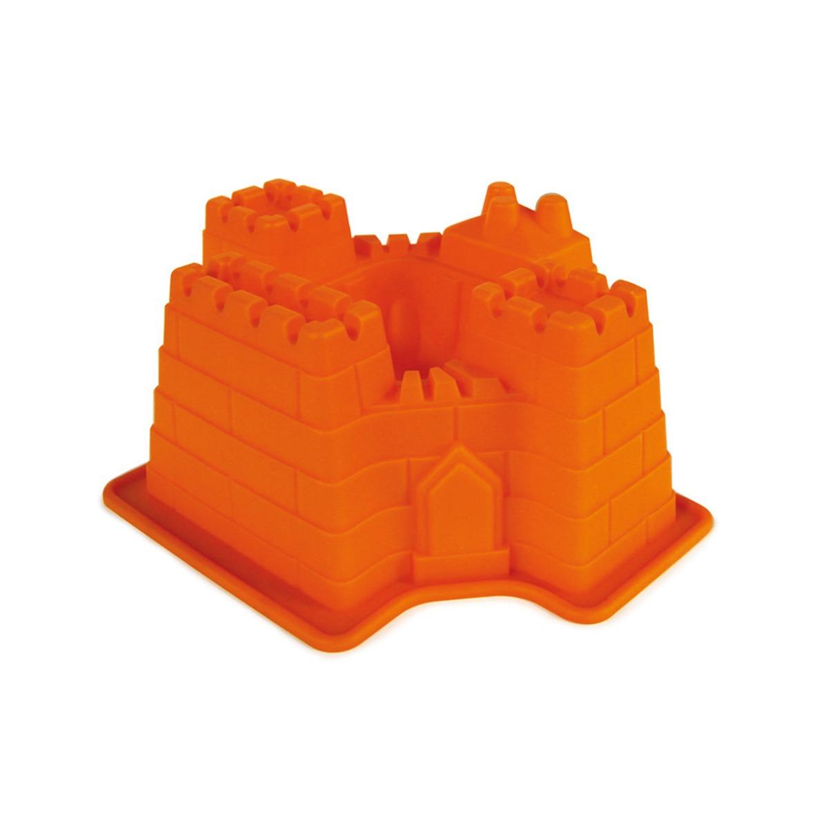 Moule Château fort - 30 x 26 x 11 cm - Orange