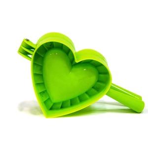Moule à chaussons en forme de cœur - 18 x 9,5 cm - Vert