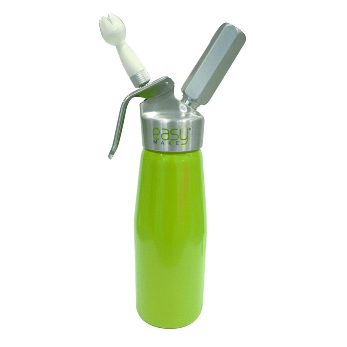 Siphon professionnel à chantilly mousses et crèmes - 500 ml - Avec accessoires - Vert