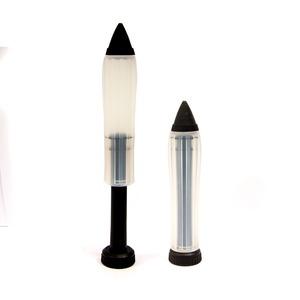 Stylo seringue en silicone pour décoration culinaire - 13,5 x 3 cm - Noir