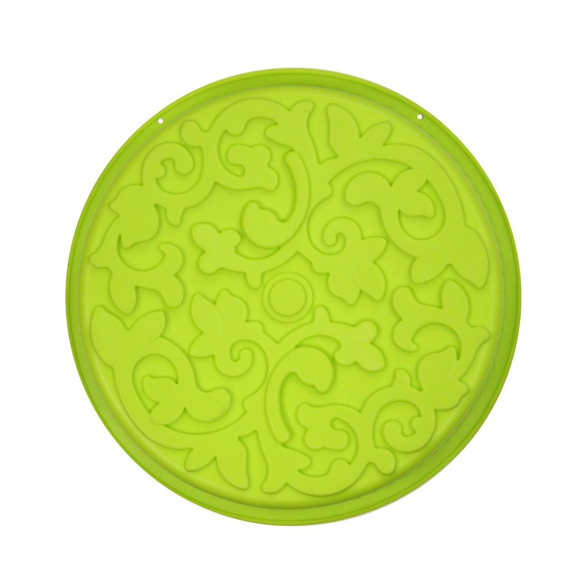 Moule à gâteau motif arabesque - Antiadhésif - Diamètre 27 cm - Vert
