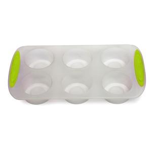 Moule silicone spécial nappage - Formes rondes - 27 x 15 x 3,5 cm - vert, transparent