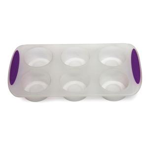 Moule silicone spécial nappage - Formes rondes - 27 x 15 x 3,5 cm - violet, transparent