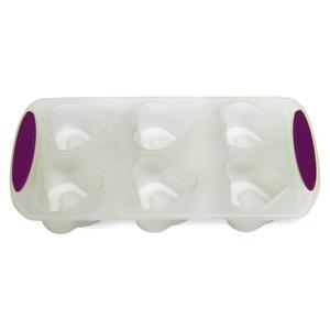 Moule silicone spécial nappage - Formes cœurs - 27 x 15 x 3,5 cm - violet, transparent