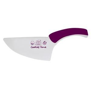 Couteau et pelle à tarte 2 en 1 en nylon - Anti-rayure - 26 cm - Violet