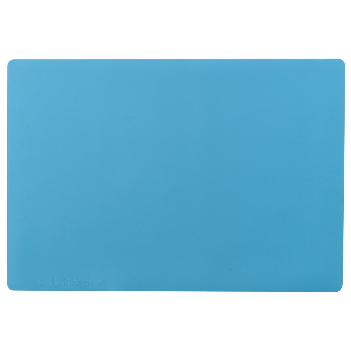 Feuille de cuisson en silicone - plaque 35 x 24 cm - Bleu