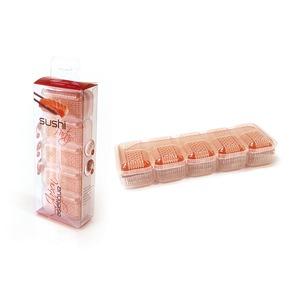 Coffret Sushi Party pour réaliser vos sushis maison - Avec livret de recettes - 16 x 6 x 2,5 cm - transparent