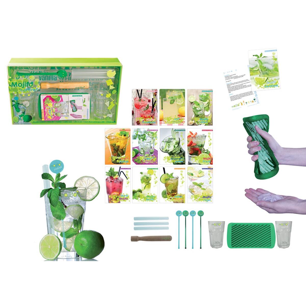 Coffret Mojito complet avec accessoires - 4 x 19 x 10,5 cm