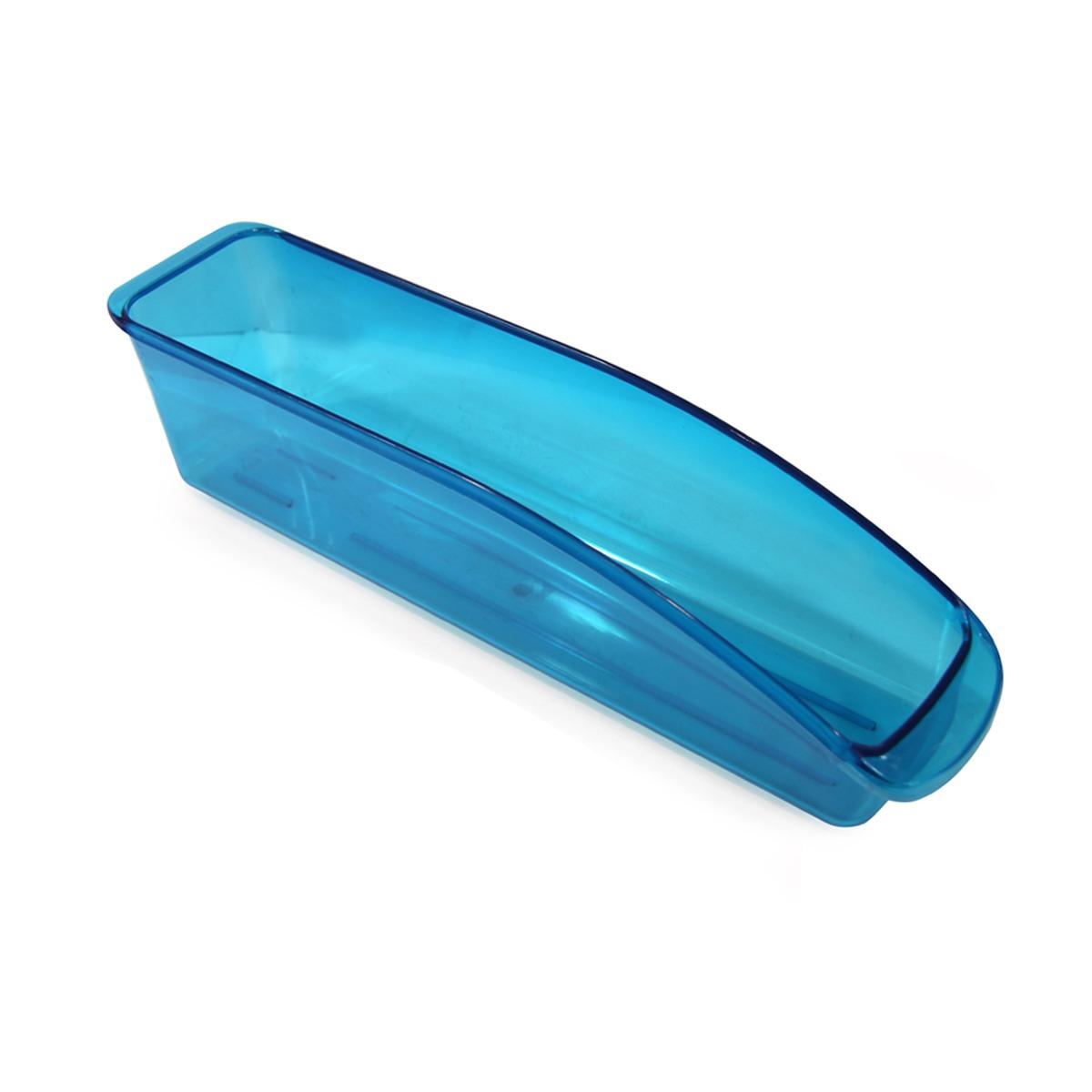 Bac de rangement pour réfrigérateur - 33 x 7 cm - Bleu