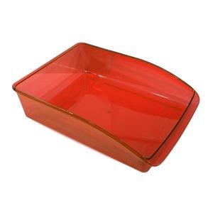 Bac de rangement pour réfrigérateur - 33 x 22 cm - Rouge