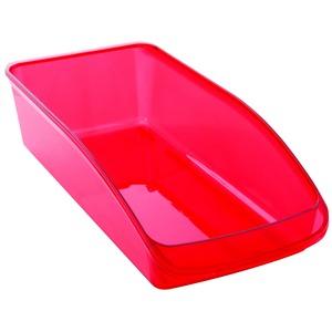 Bac de rangement pour réfrigérateur - 33 x 15 cm - rouge