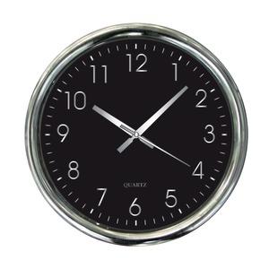 Horloge murale silencieuse garantie sans tic-tac - diamètre 35 cm - Noir