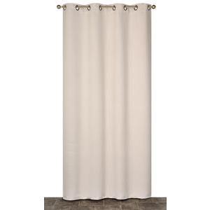 Rideau occultant uni - L 240 x l 140 cm - Différents modèles - Beige