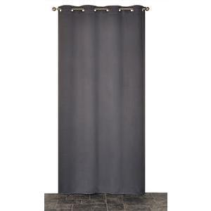 Rideau occultant uni - L 240 x l 140 cm - Différents modèles - Gris