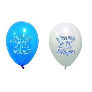 ballons imprimes c est un garcon diametre 28cm (x 8)