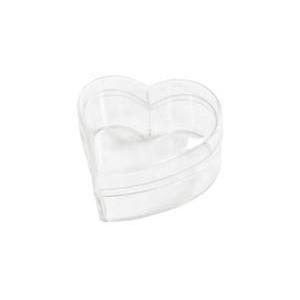 boites coeur transparentes (x 4) - convient pour aliment