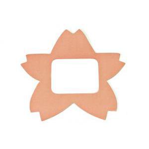 Lot de 6 marques places Fleur de lotus - Papier - 7 x 7 cm - Orange