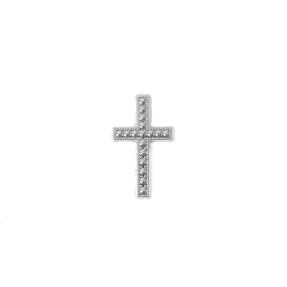 motifs croix (x 10) argent