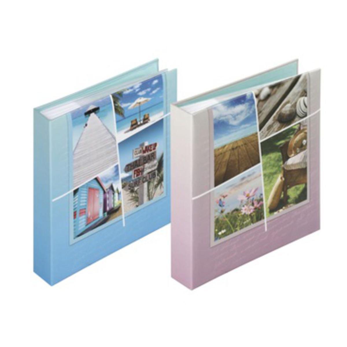 Album Callio - 160 photos - 25,6 x 24,7 cm - Couverture carton - Polypropylène - Bleu - Violet