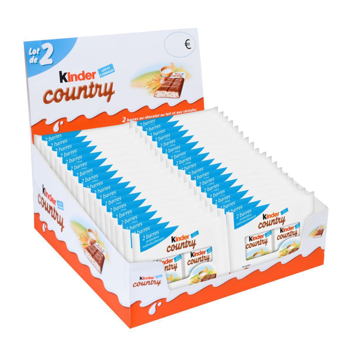 Lot de 2 KINDER COUNTRY - 94 g