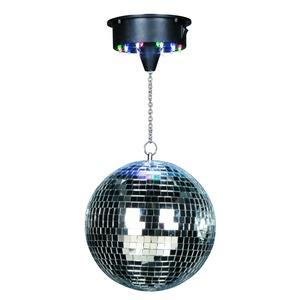 Boule à facettes à LED avec moteur - Diamètre 20 cm - Multicolore