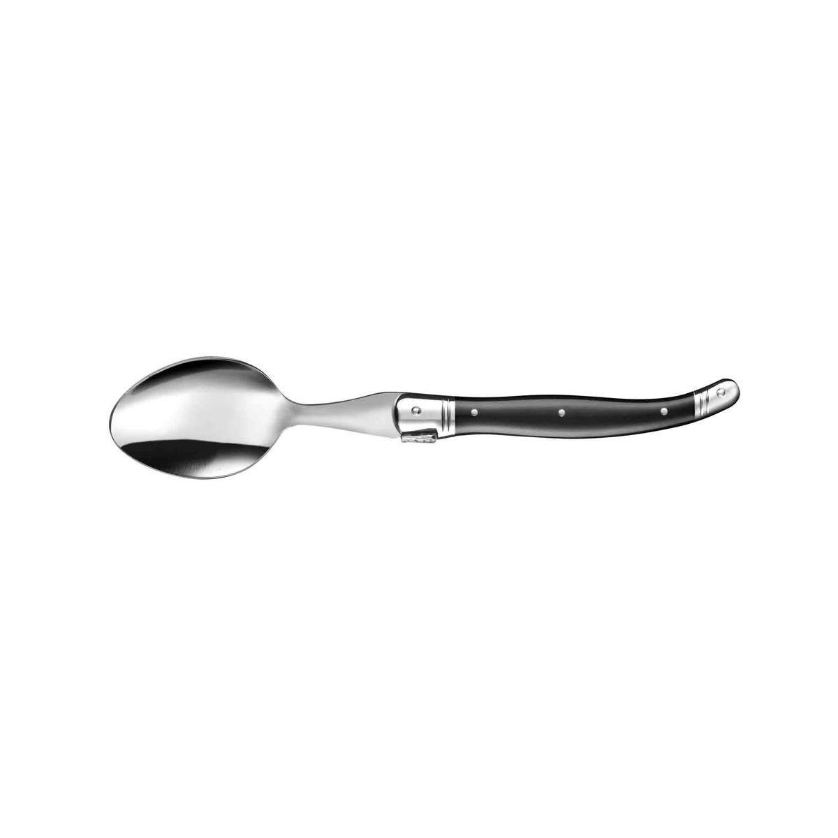 Cuillère à soupe manche Noir - Acier inoxydable - Manche abs - 21,6 cm - Noir