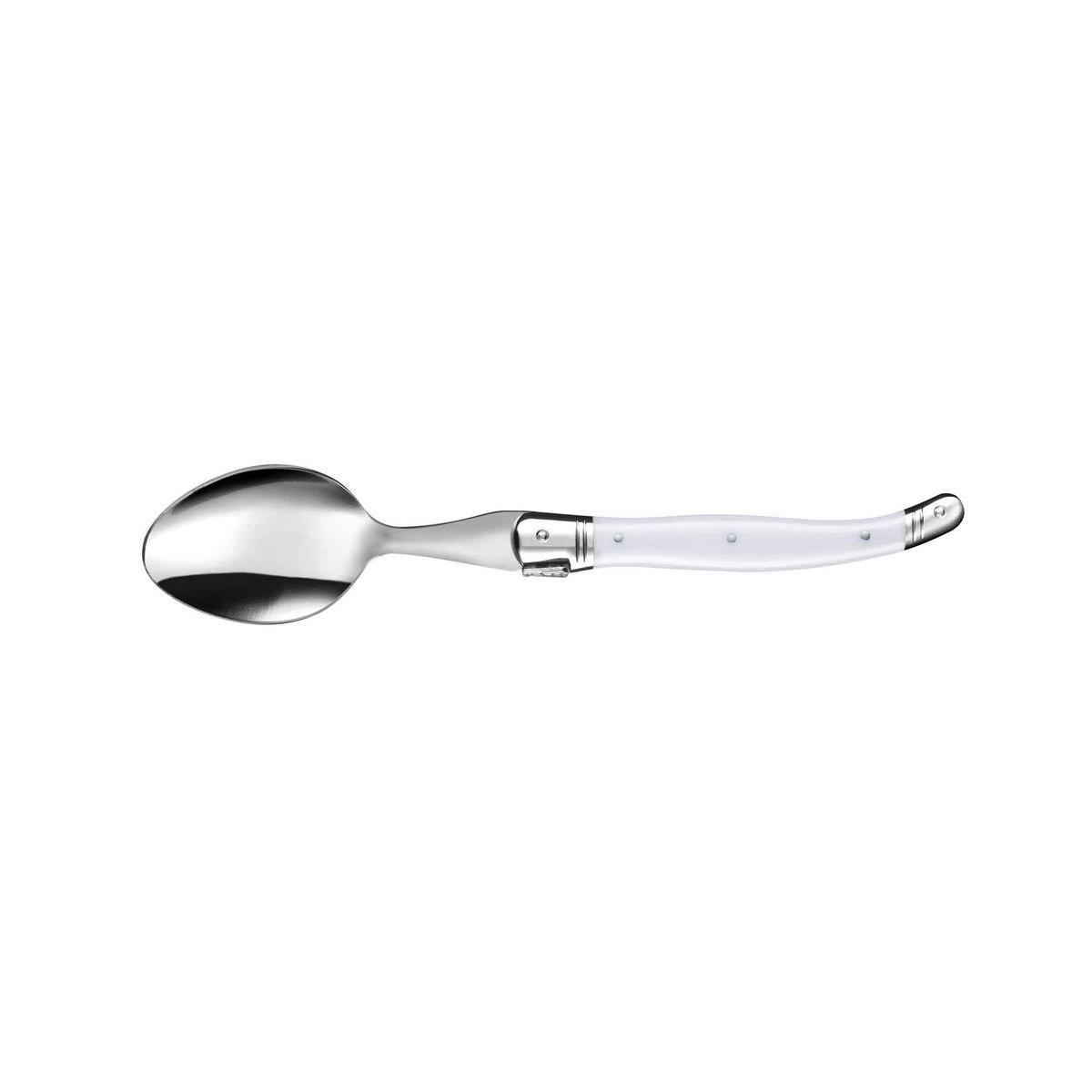 Fourche Laguiole manche blanc - Acier inoxydable - Manche abs - 21,6 cm -Blanc