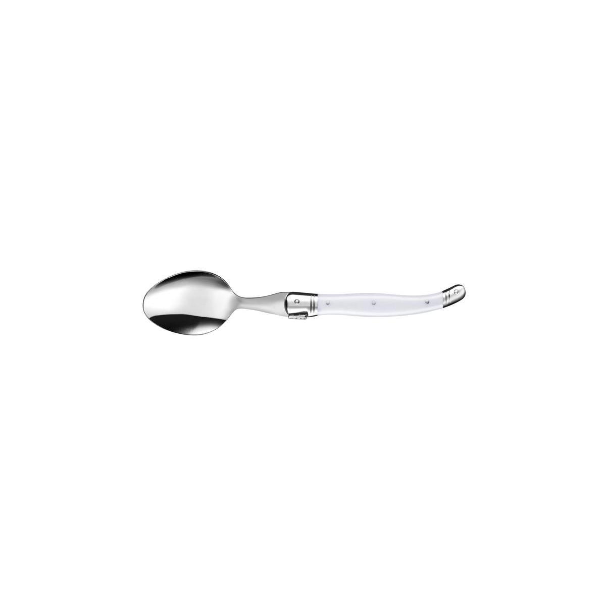 Fourche Laguiole manche blanc - Acier inoxydable - Manche abs - 15,4 cm - Blanc