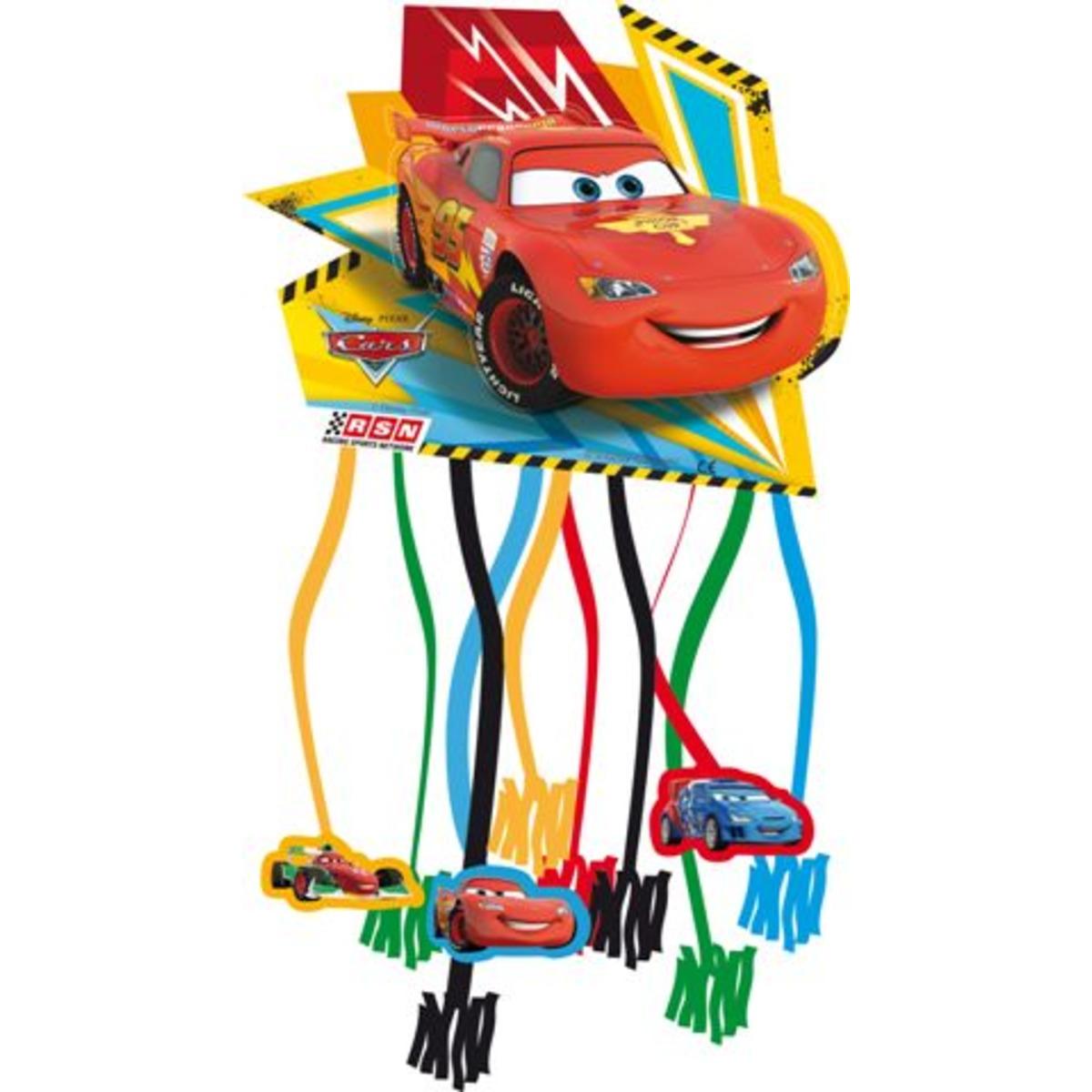 Pinatas Cars RSN en latex - 20 x 20 cm - Multicolore