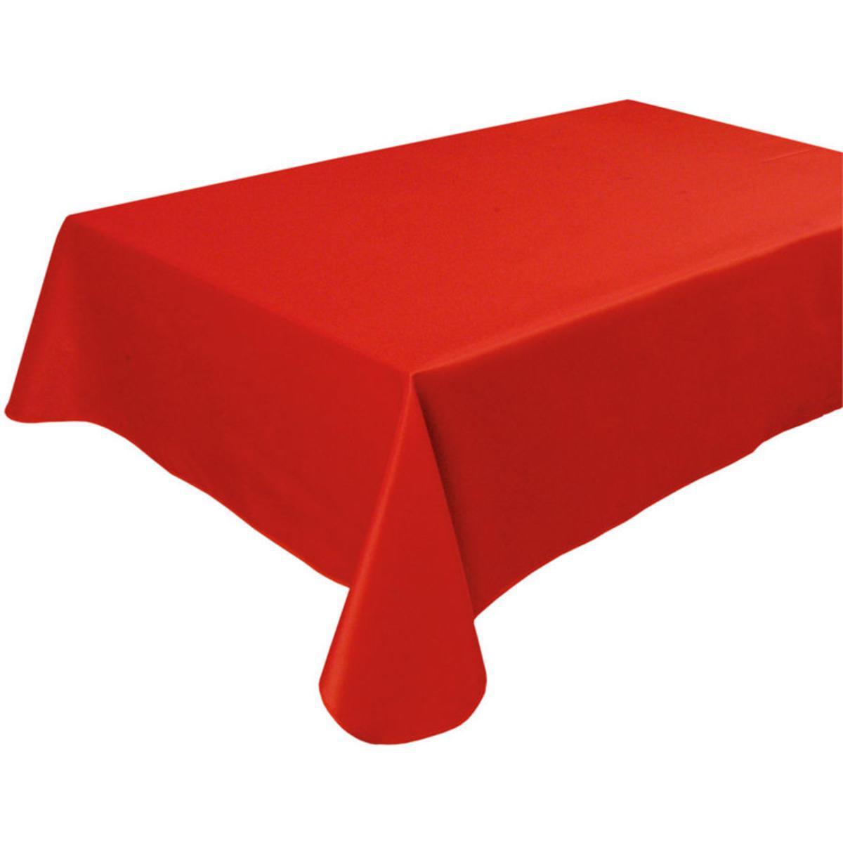 Nappe rectangulaire- Polyester - 140 x 240 cm - Rouge