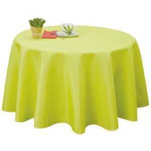 Nappe ronde - Polyester - Diamètre 180 cm - Vert