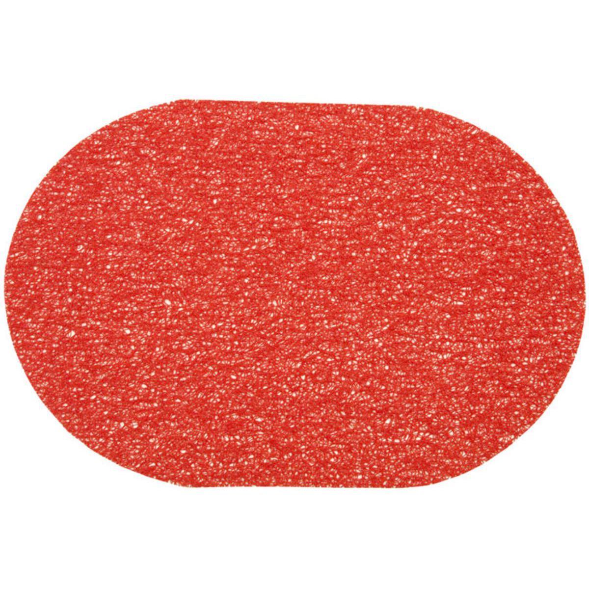 Set de table spaghetti - PVC - 30 x 45 cm - Rouge