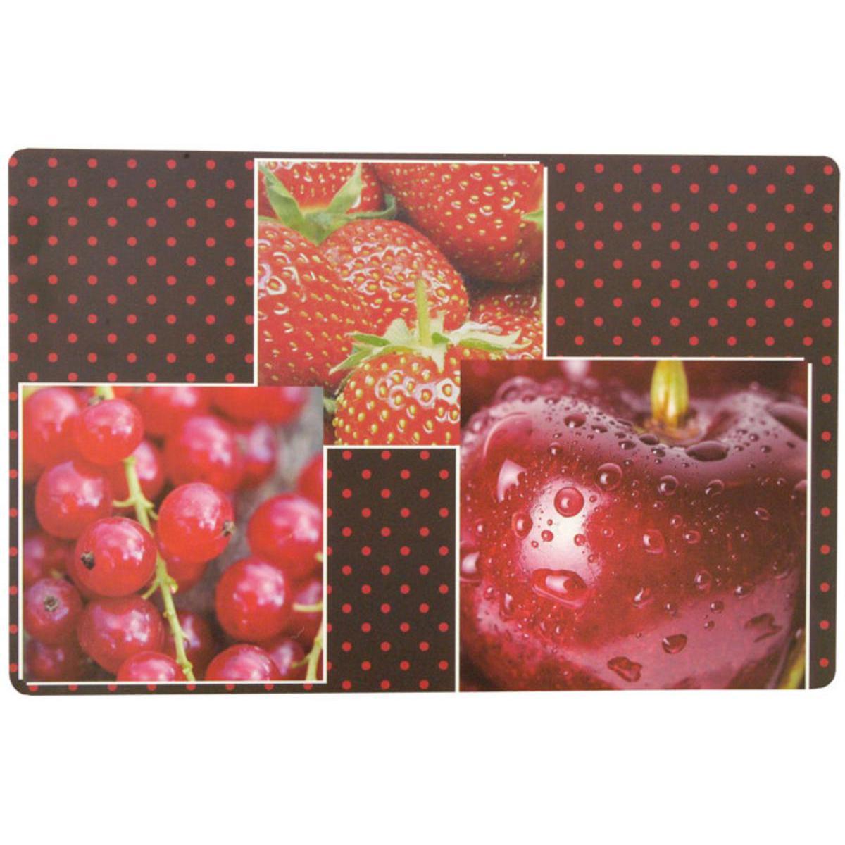 Set de table Fruits- Polypropène - 28 x 43 cm - Multicolore