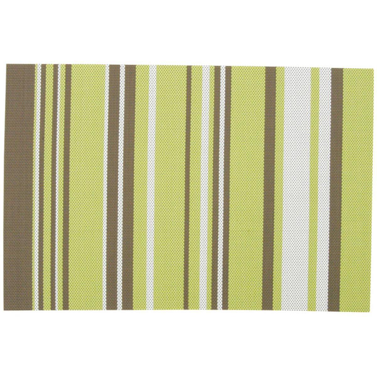 Set de table - Vinyle Polyester - 30 x 45 cm - Vert Marron